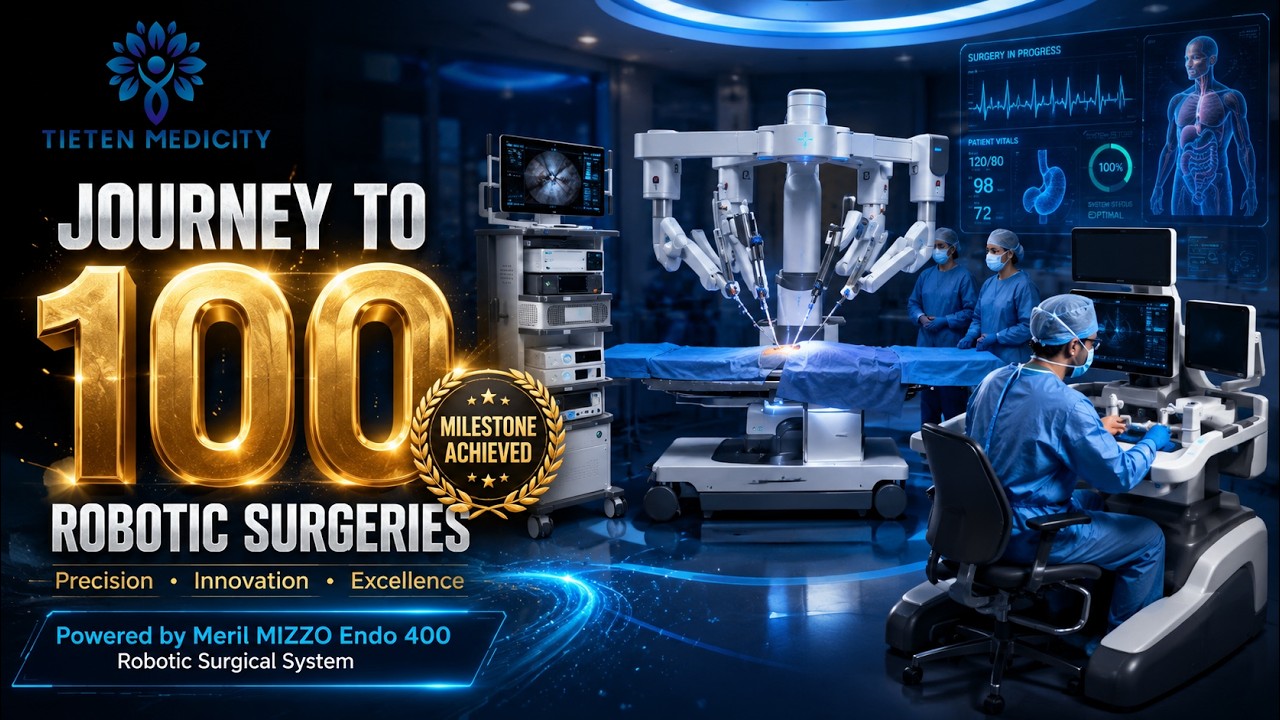 Journey to 100 Robotic Surgeries | Tieten Medicity | Transforming Surgical Care in Thane