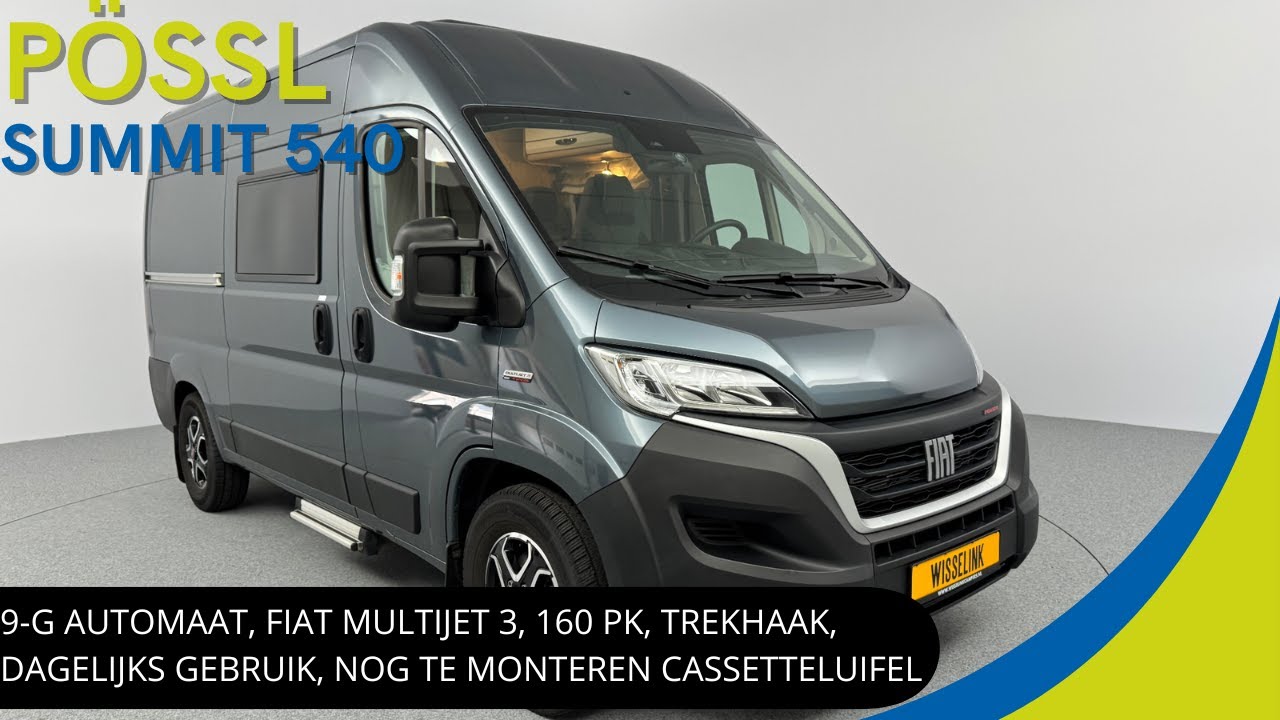 Pössl Summit 540 2022 | GAVE BUSCAMPER MET DE NIEUWSTE FIAT DUCATO MULTIJET 3 MOTOR AUTOMAAT 160 PK