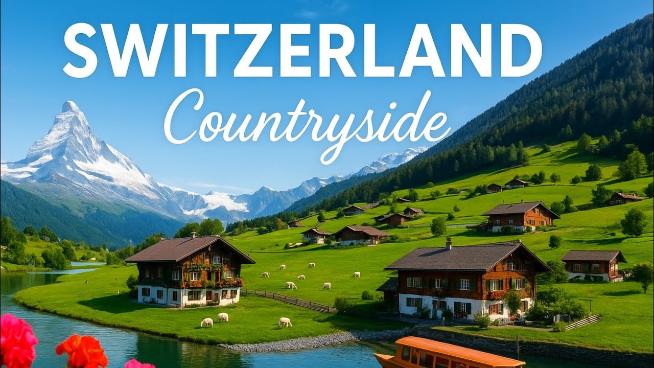 Switzerland Countryside 4K Fall 2025: Scenic Alpine Villages & Tranquil Nature Escape#switzerland 