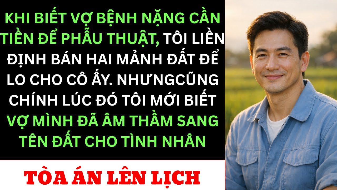Vợ Tôi Giả Vờ Ung Thư Để Lừa Tiền — Tôi Phát Hiện Cô Ta Đã Sang Tên Đất Cho Nhân Tình