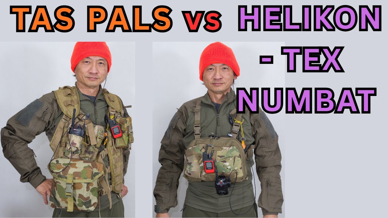 Снаряжение для охоты перемещено из привязи TAS PALS в нагрудный рюкзак HELIKON-TEX NUMBAT.