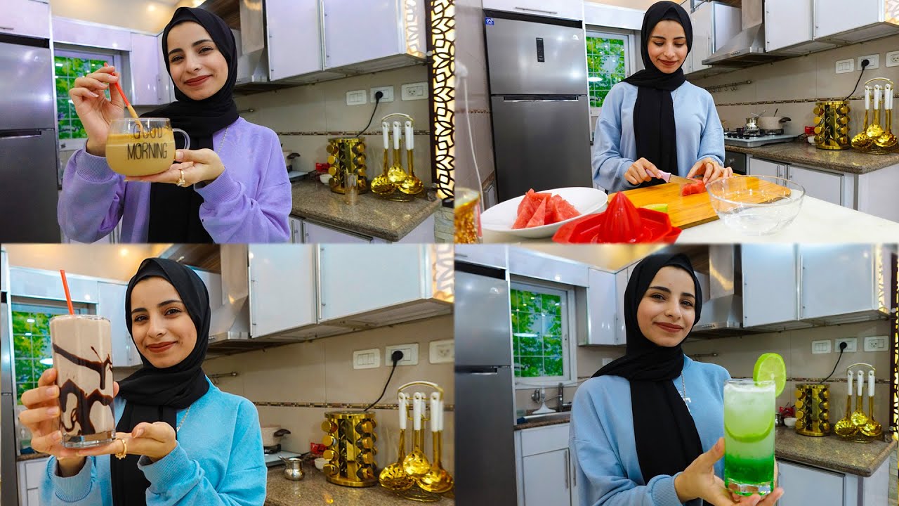 عملت أطيب وألذ 5 مشروبات صيفية باردة☀دماااار😍