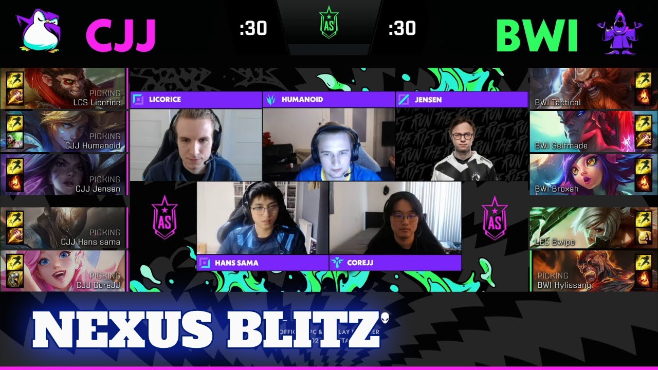 Team Bwipo vs Team CoreJJ - Nexus Blitz | Day 3 2020 LoL All Star LEC/LCS