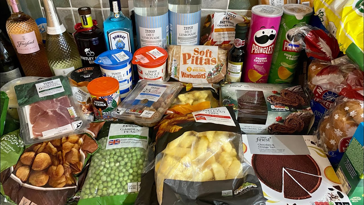 The Christmas Tesco food shopping haul | Grocery haul UK