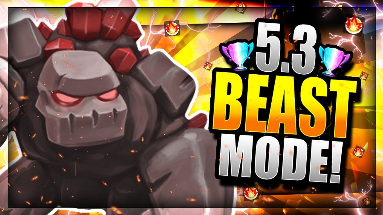 GOLEM MADNESS!! 5.3 ELIXIR GOD MODE DECK!! Clash Royale Golem Three Musketeers Deck