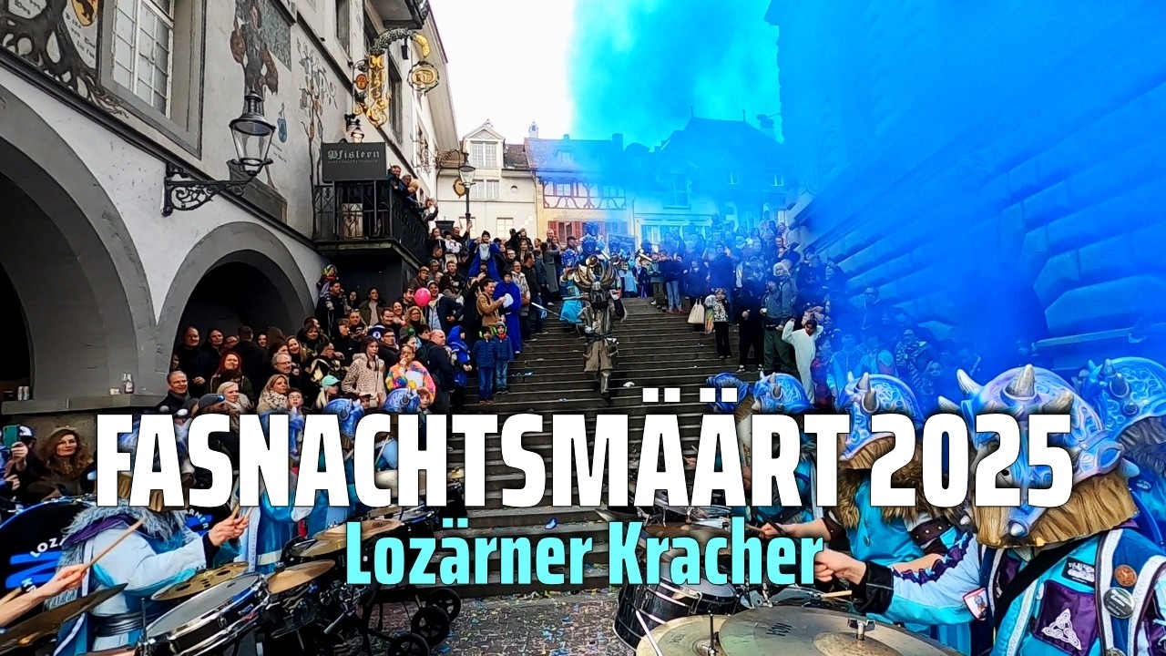 Guggenmusik Lozärner Kracher 🎉 Fasnacht Luzern 🥁 Fasnachtsmäärt 2025