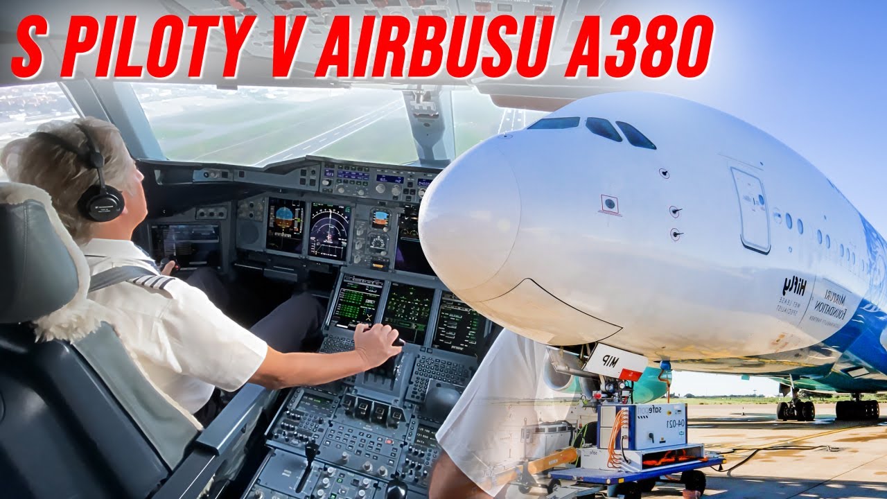 Na posledním letu AIRBUSU A380 HiFly z Beja do Toulouse