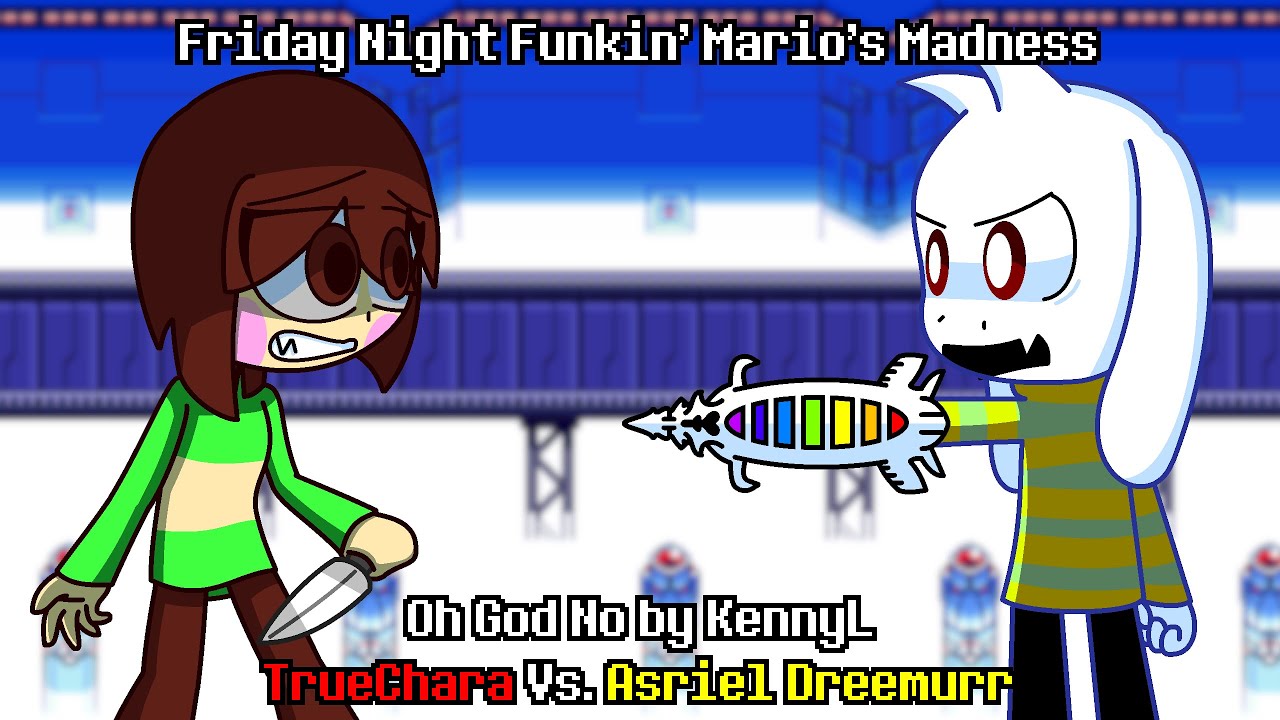 FNF Mario's Madness | Oh God No (Chara Vs. Asriel) Undertale