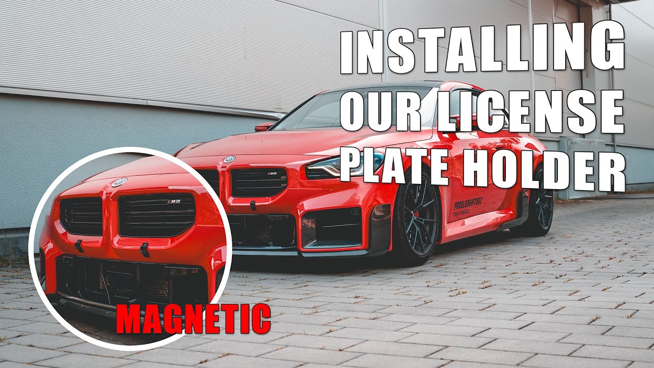 How to install our magnetic license plate holders - G87 M2