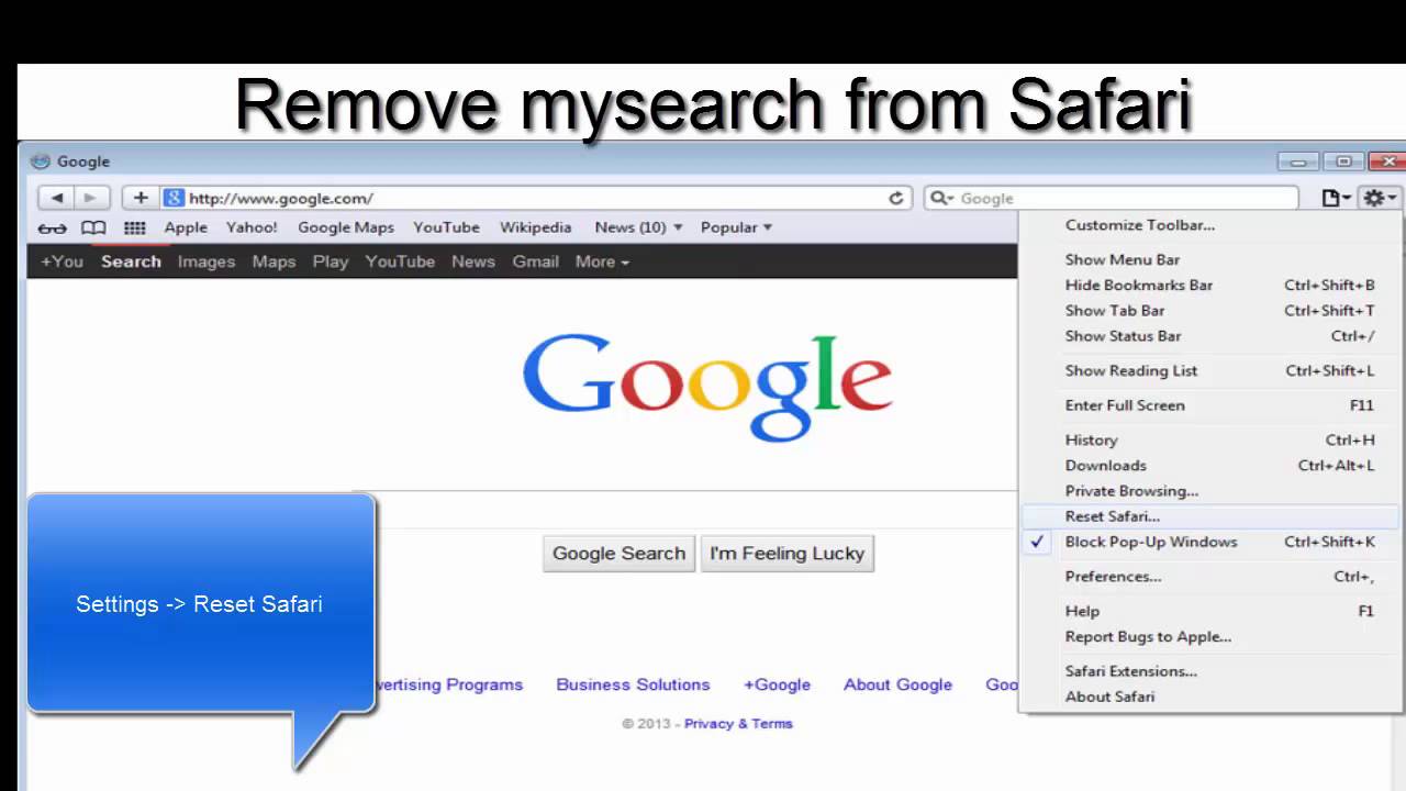 How to remove mysearch