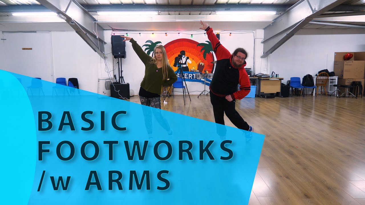 Basic salsa footworks with Arms - Class 4
