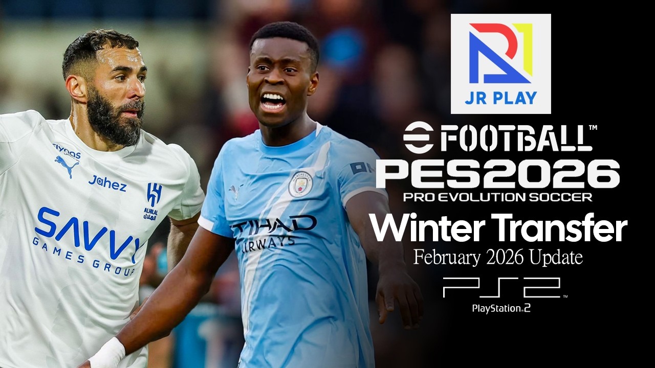PES 2026 PS2 - JrPlay Patch 2025-26 Winter Transfer February 2026 by @jrplayco8070