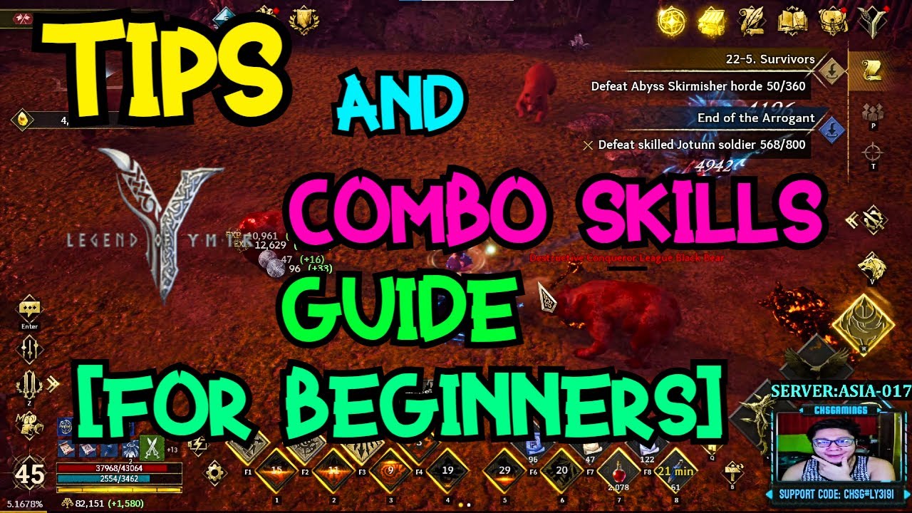 LEGEND OF YMIR: TIPS AND COMBO SKILLS ARCHER CLASS GUIDE [FOR BEGINNERS]