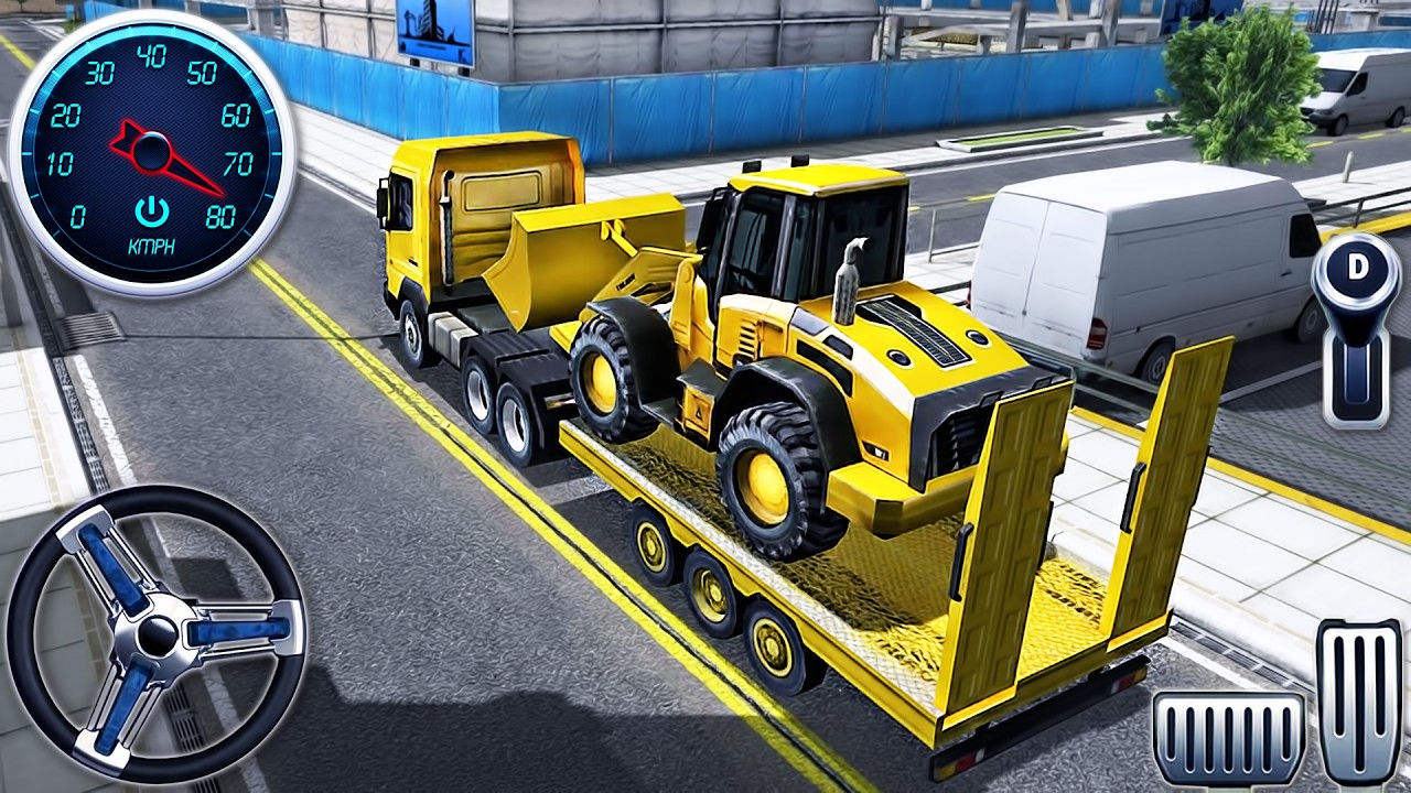 Construction Truck Drive Simulator - Excavator Vehicles Heavy Cargo Delivery - Android GamePlay #6