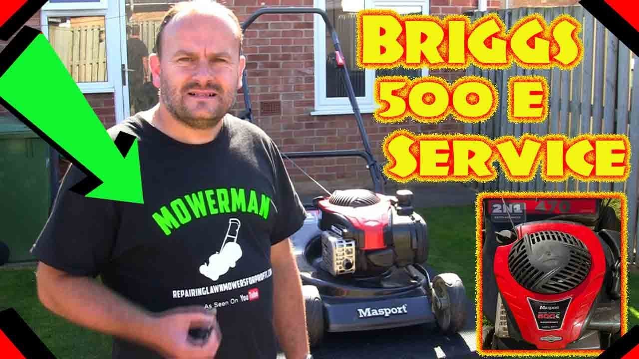 Briggs And Stratton 500 E Petrol Lawnmower Engine Full Service.