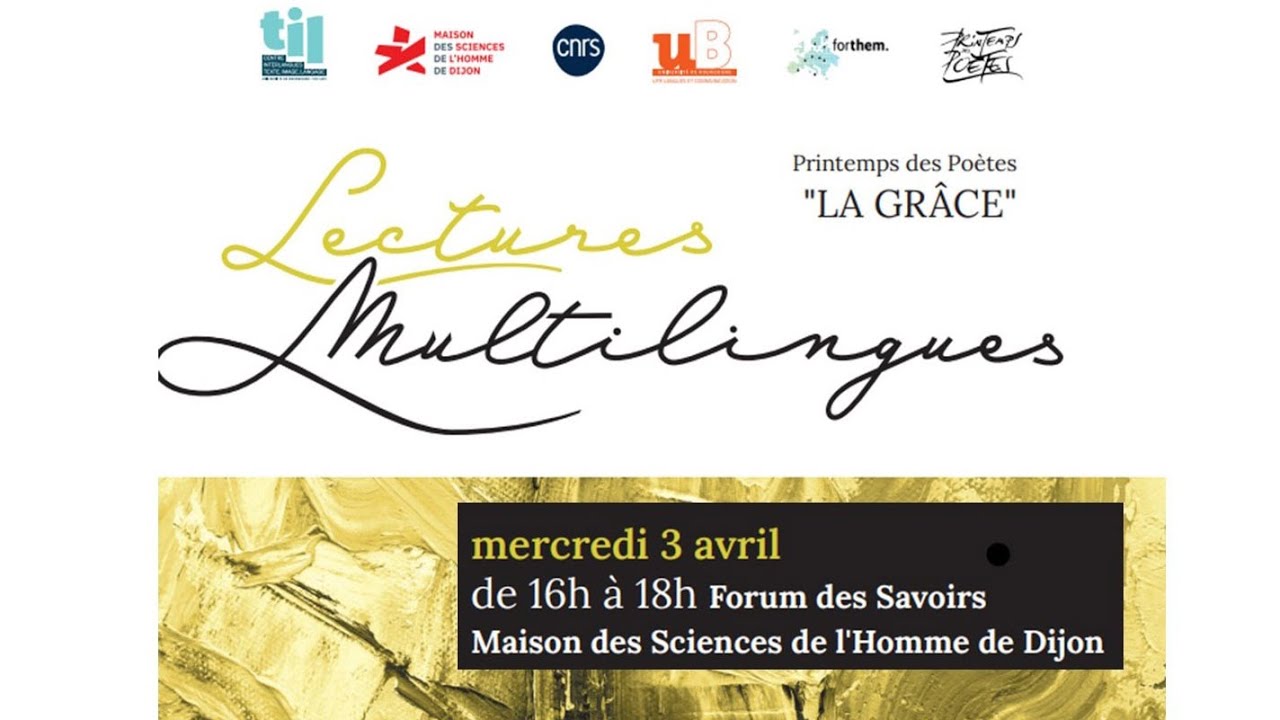Lectures multilingues - Printemps des Poètes (université de Bourgogne)