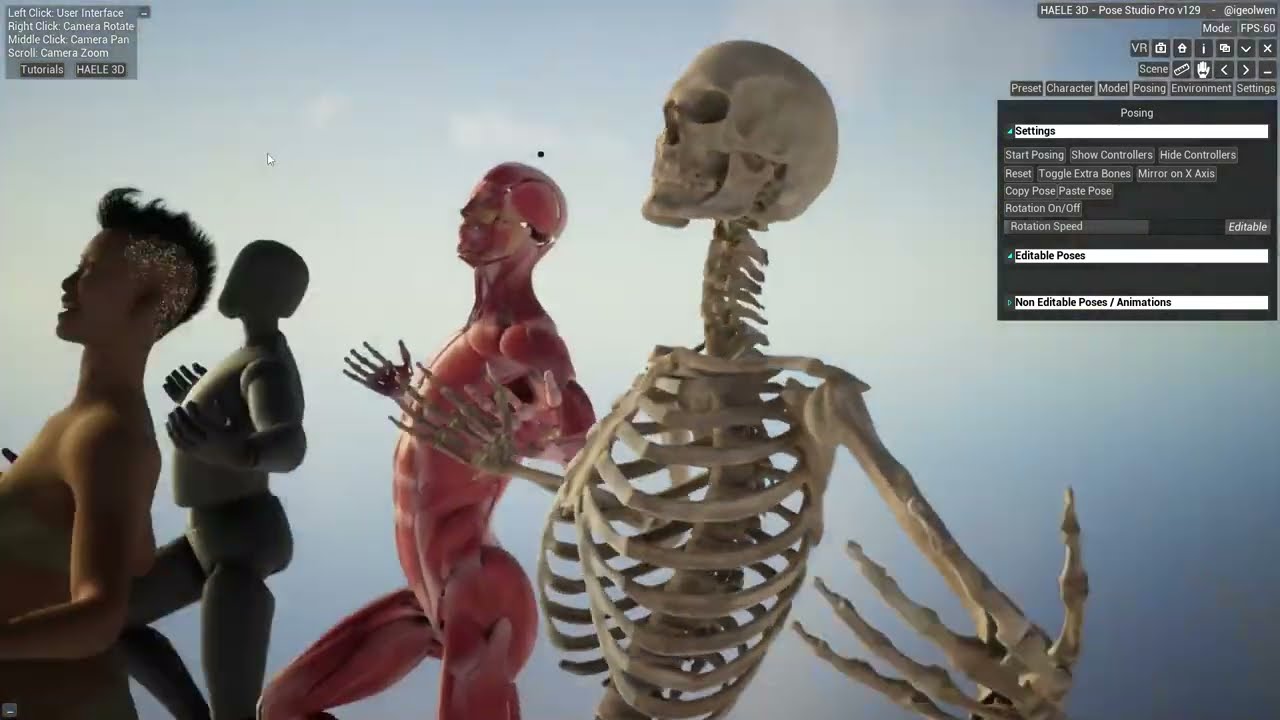 Testing Figure Posing - HAELE 3D - Pose Studio
