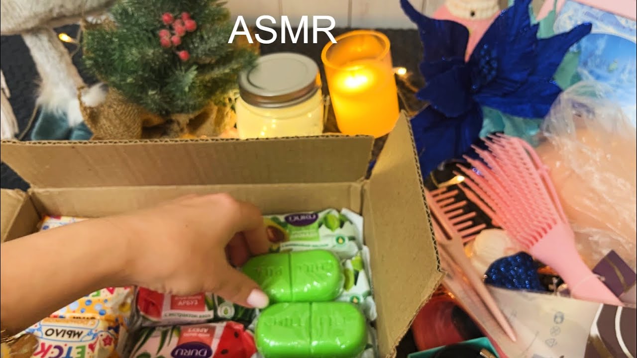 ASMR🎁МУРАШЕЧНАЯ РАСПАКОВКА📦НА НОВЫЙ ГОД ОТ ЗРИТЕЛЬНИЦЫ!/БЛИЗКИЙ ШЕПОТ/ШУРШАНИЕ ПАКЕТИКОВ БУМАГИ