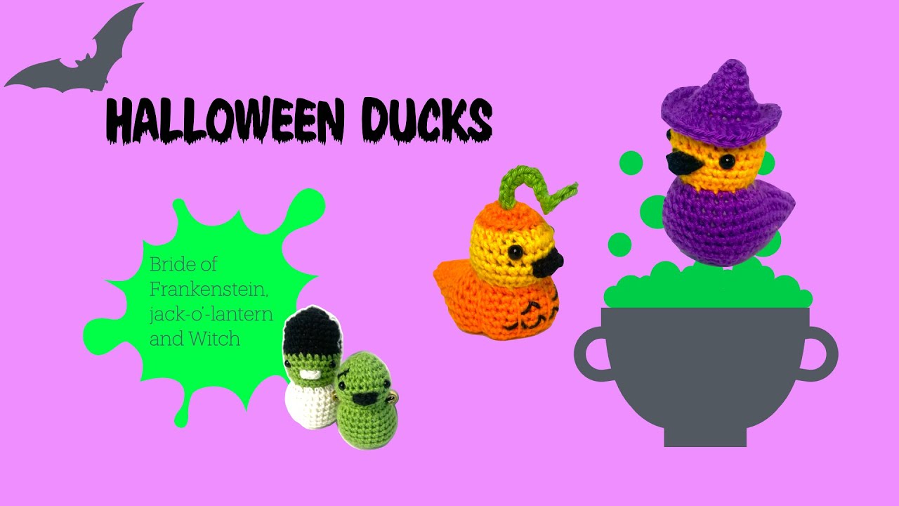 Halloween Crochet Cruising Ducks
