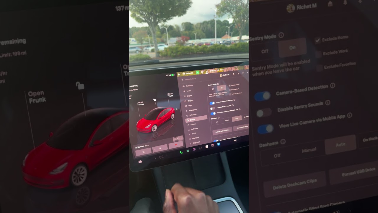How to activate sentry mode on Tesla 