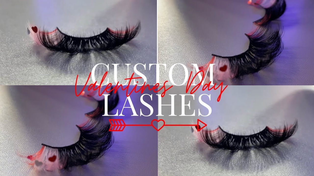 V-DAY INSPO LASH STRIPS | Custom Lash Strip Tutorial