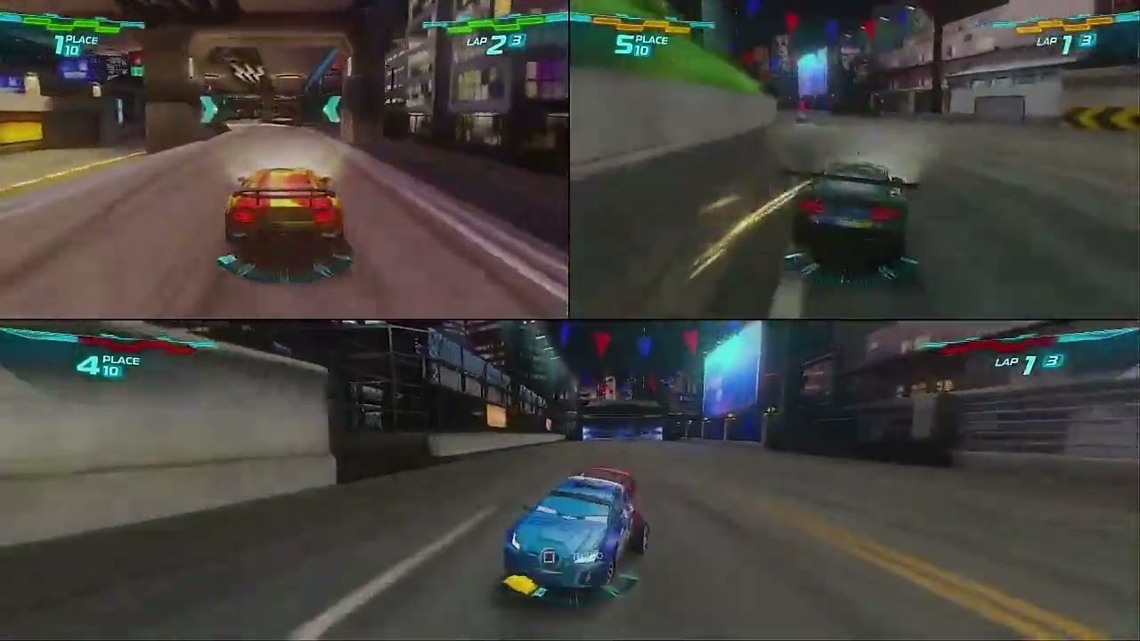 Cars 2 video game Miguel Camino vs Nigel Gearsley vs Raoul Caroule in Imperial Tour Race Request