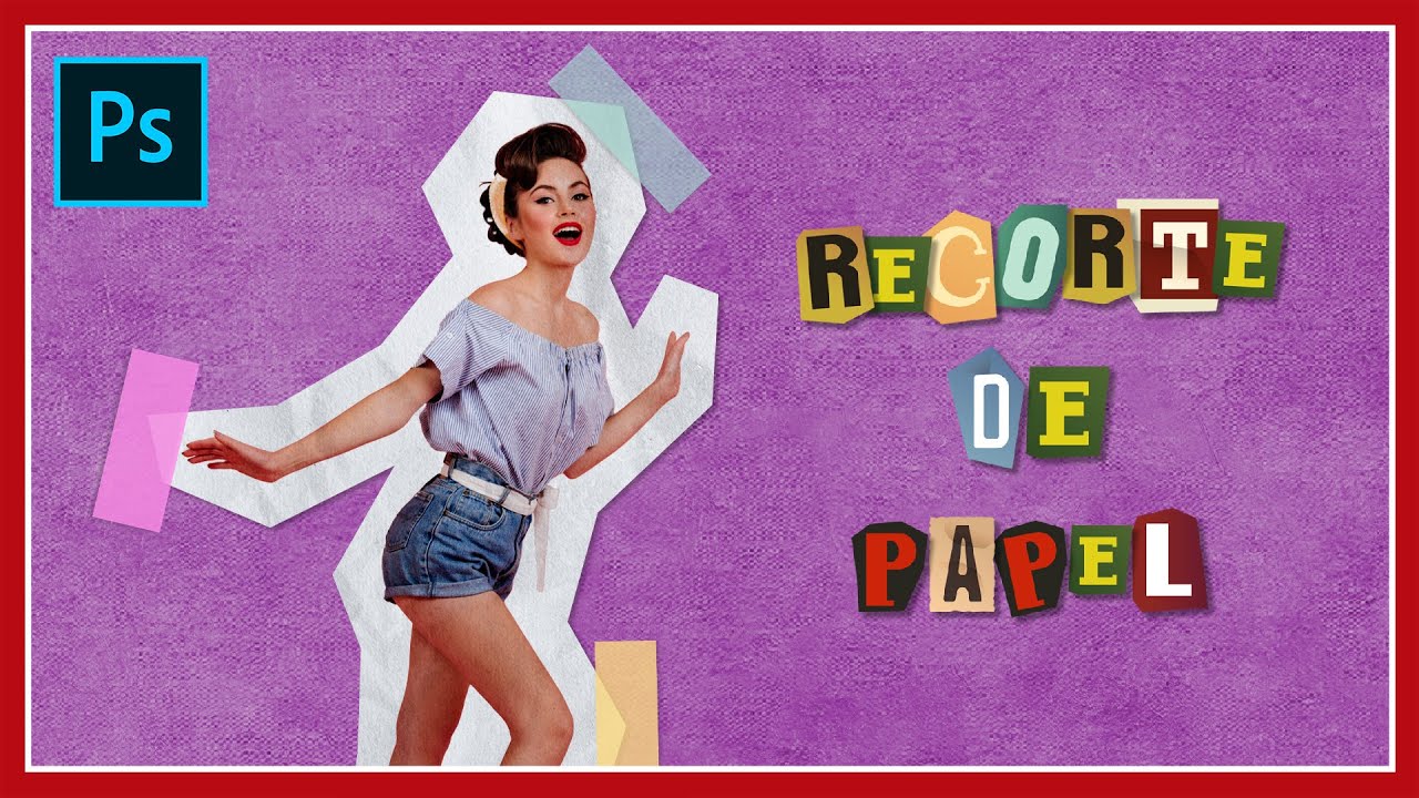 Crear Efecto de Recorte de Papel en Photoshop | Paper Cutout Effect | Tutorial paso a paso