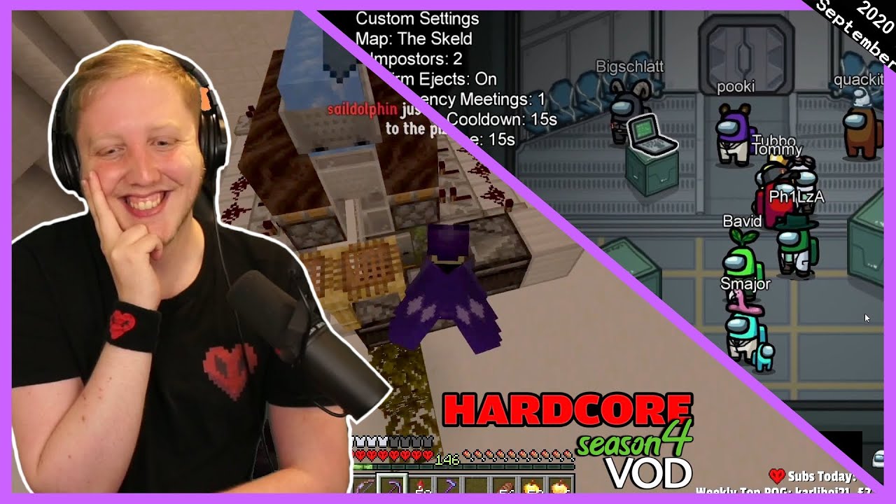 Hardcore Season 4 & Among Us - Philza VOD - Streamed on September 21 2020