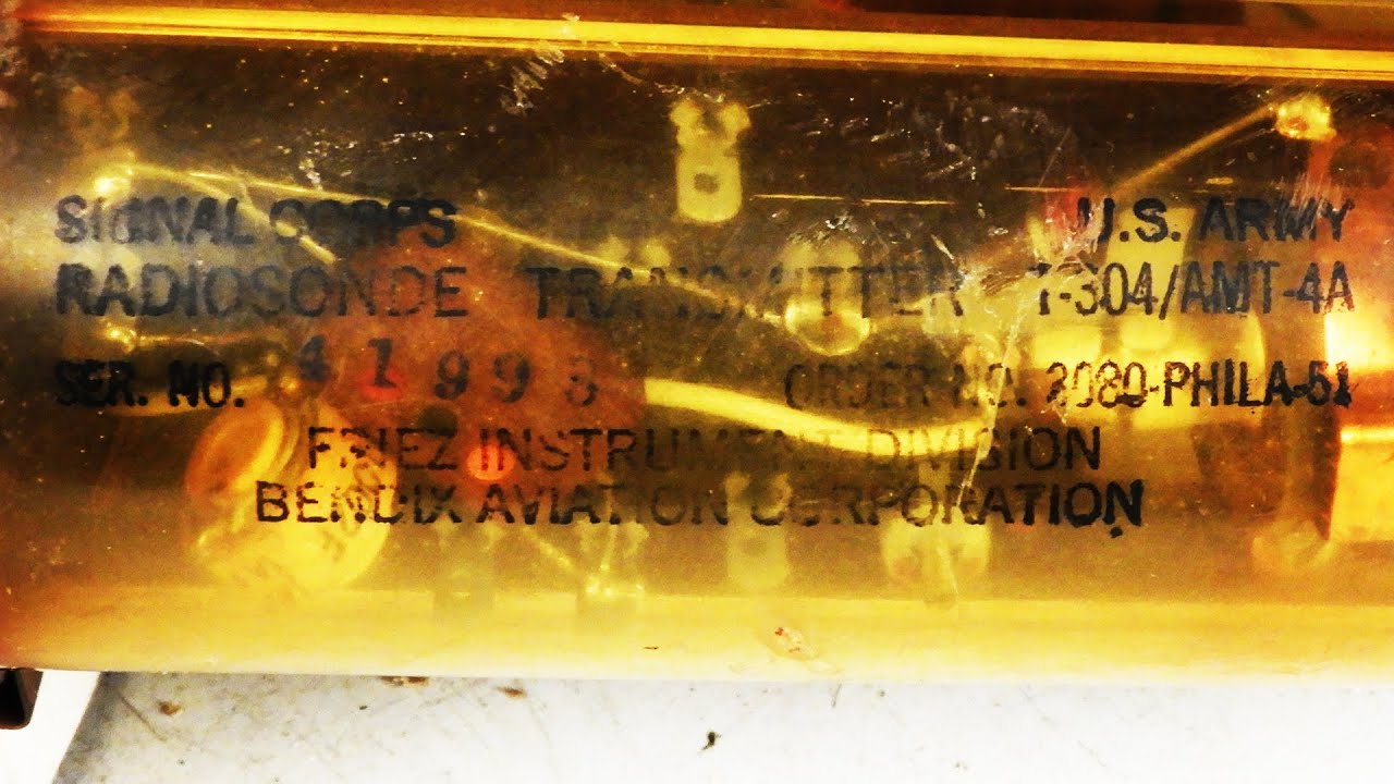 Weather Balloon Payload 1960s Radiosonde