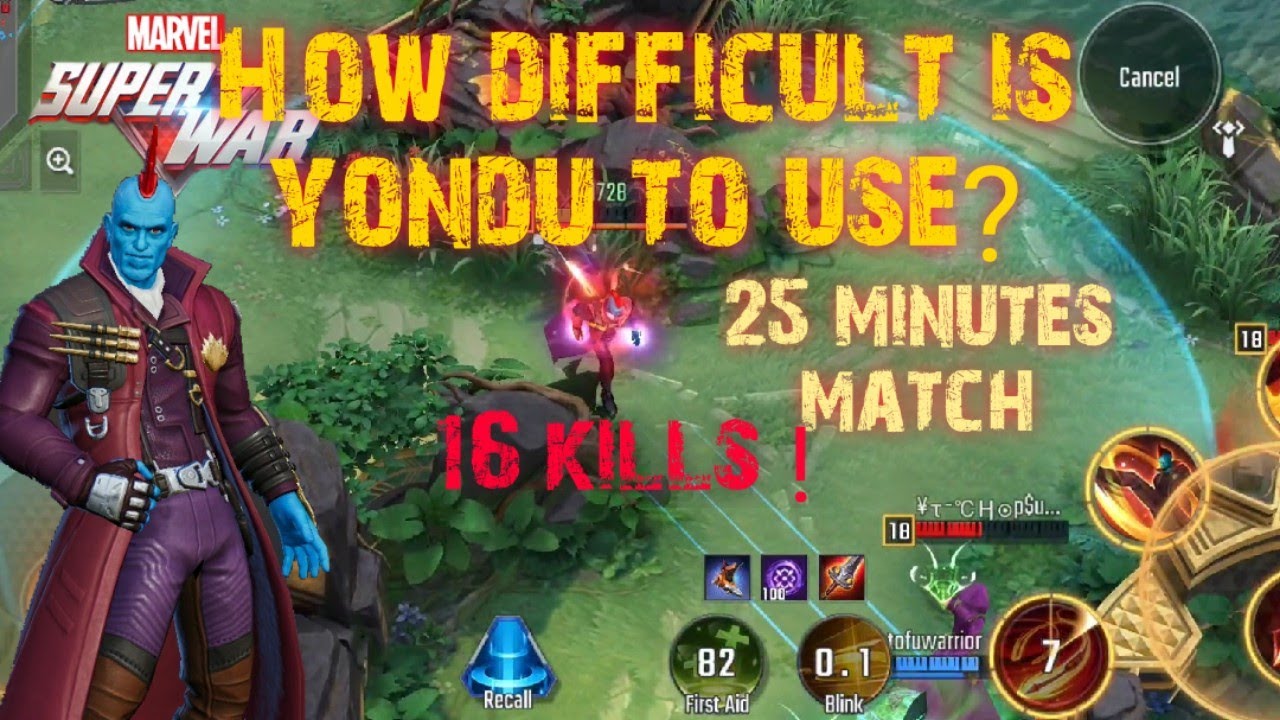MARVEL SUPER WAR: Yondu INTENSE Gameplay!