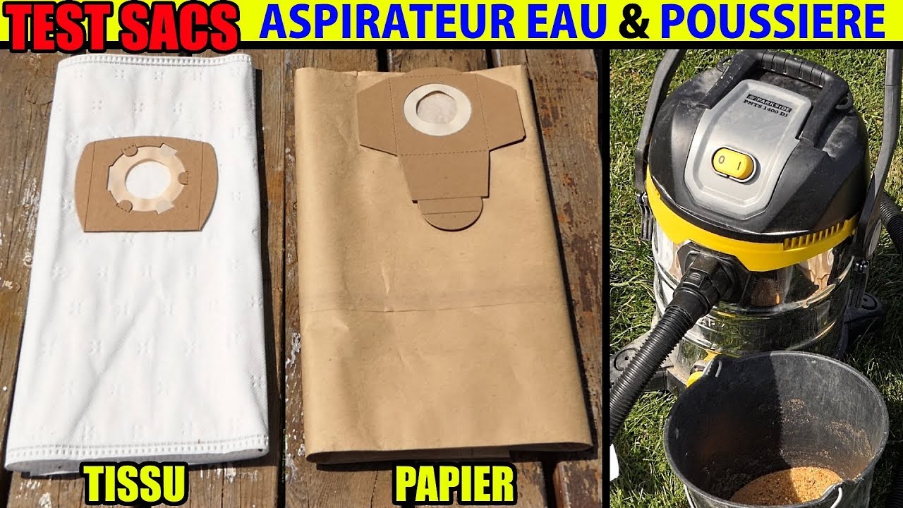 sacs pour aspirateur eau et poussière PARKSIDE PNTS 1400 1300 1500 LIDL Paper filter bag