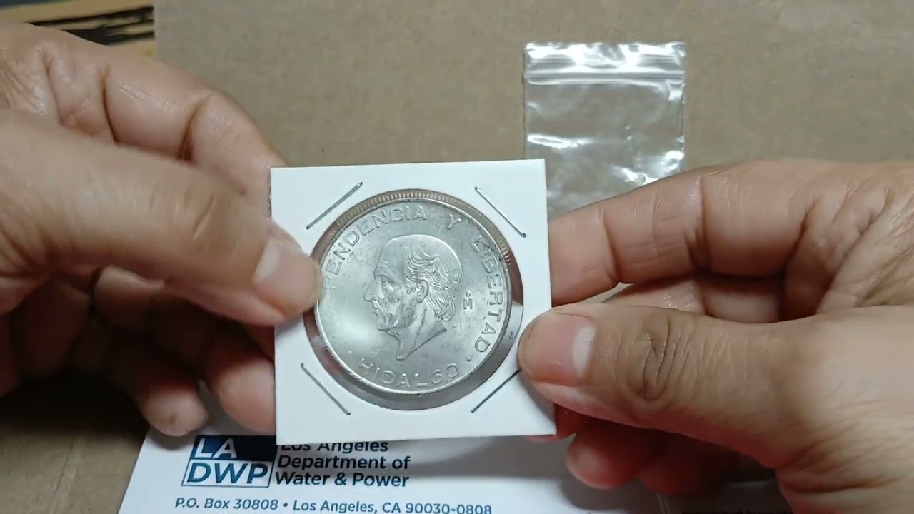 Moneda de plata que me gane en una subasta.