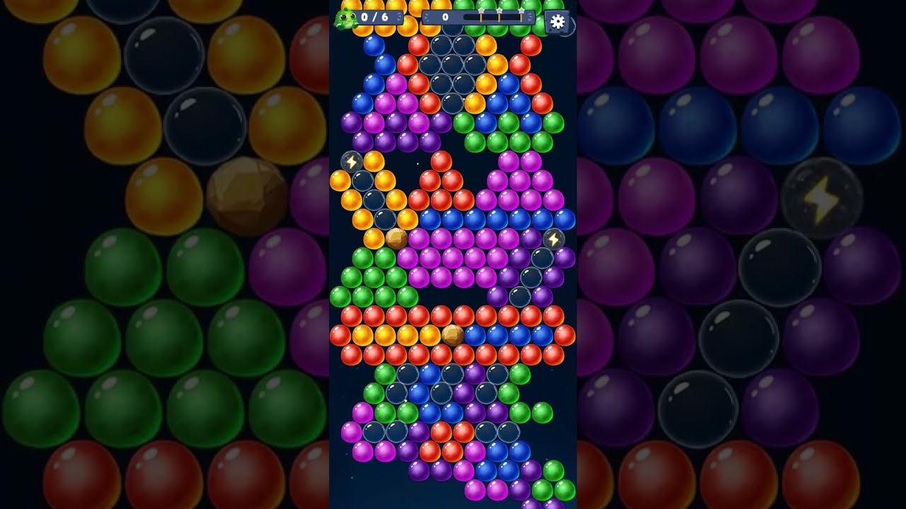 Primitive bubble shooter Game de bolinhas coloridas Gameplay