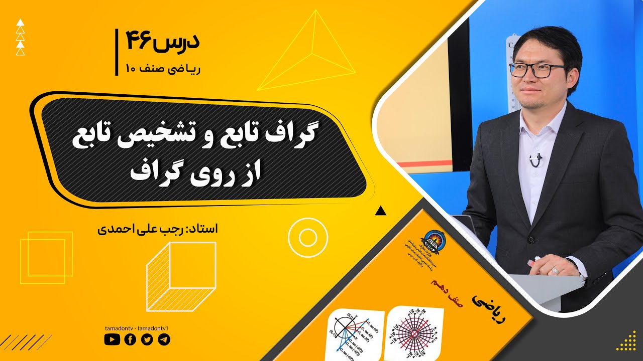 ریاضی صنف دهم- جلسه چهل وششم– موضوع: گراف تابع و تشخیص تابع از روی گراف 29-9-1401