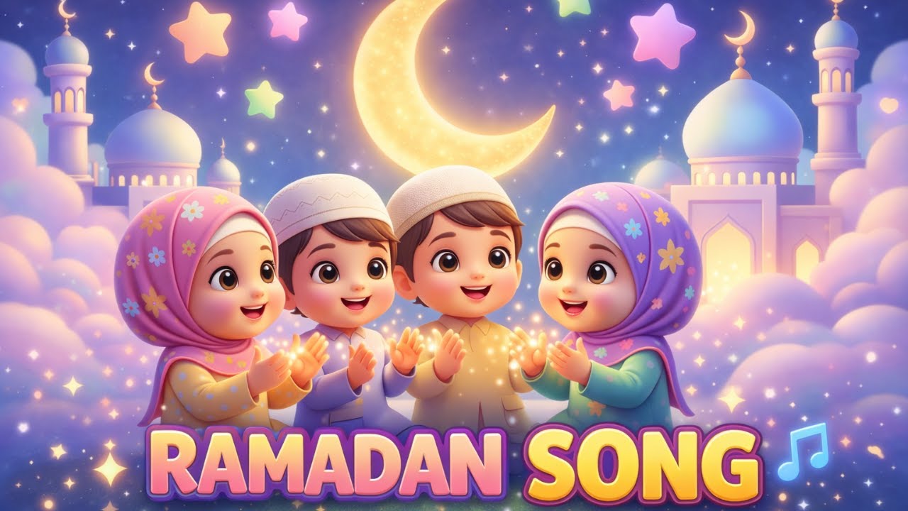 Ramadan Song 🌙 for Kids | Islamic Cartoon Nasheed | Hidaya Kids English