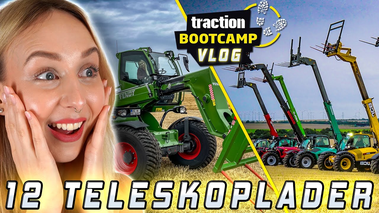 Traction-Bootcamp | VLOG - Wir dürfen 12 Teleskoplader fahren 🚜 Fendt, JCB & mehr @traction-magazin