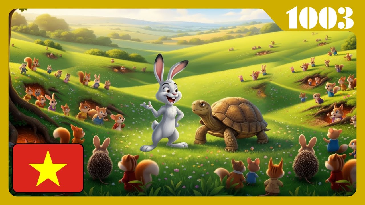 Con Rùa và Con Thỏ (The Tortoise and the Hare) | Truyện cổ tích | Hello Story World, 1003-L