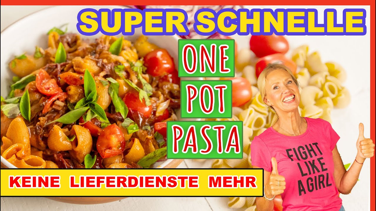 One Pot Pasta So macht kochen Spaß & ist total lecker Rezept schnell einfach * vegan * gesund kochen
