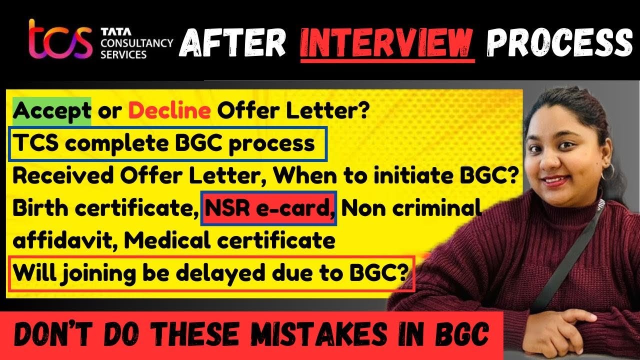TCS *Complete Background Verification*Step by Step process+ TCS BGC| NSR-ecard,birth certificate