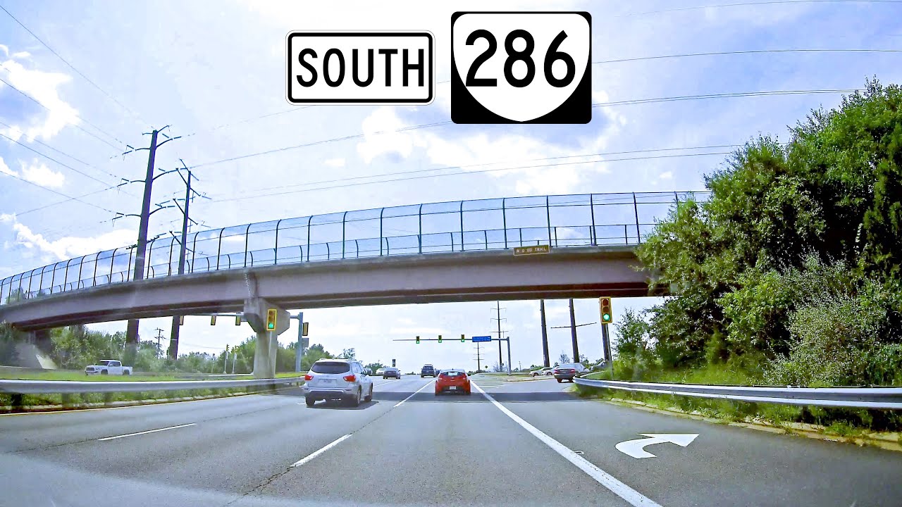 Virginia Route 286 (Fairfax County Parkway) Southbound (Full Trip)