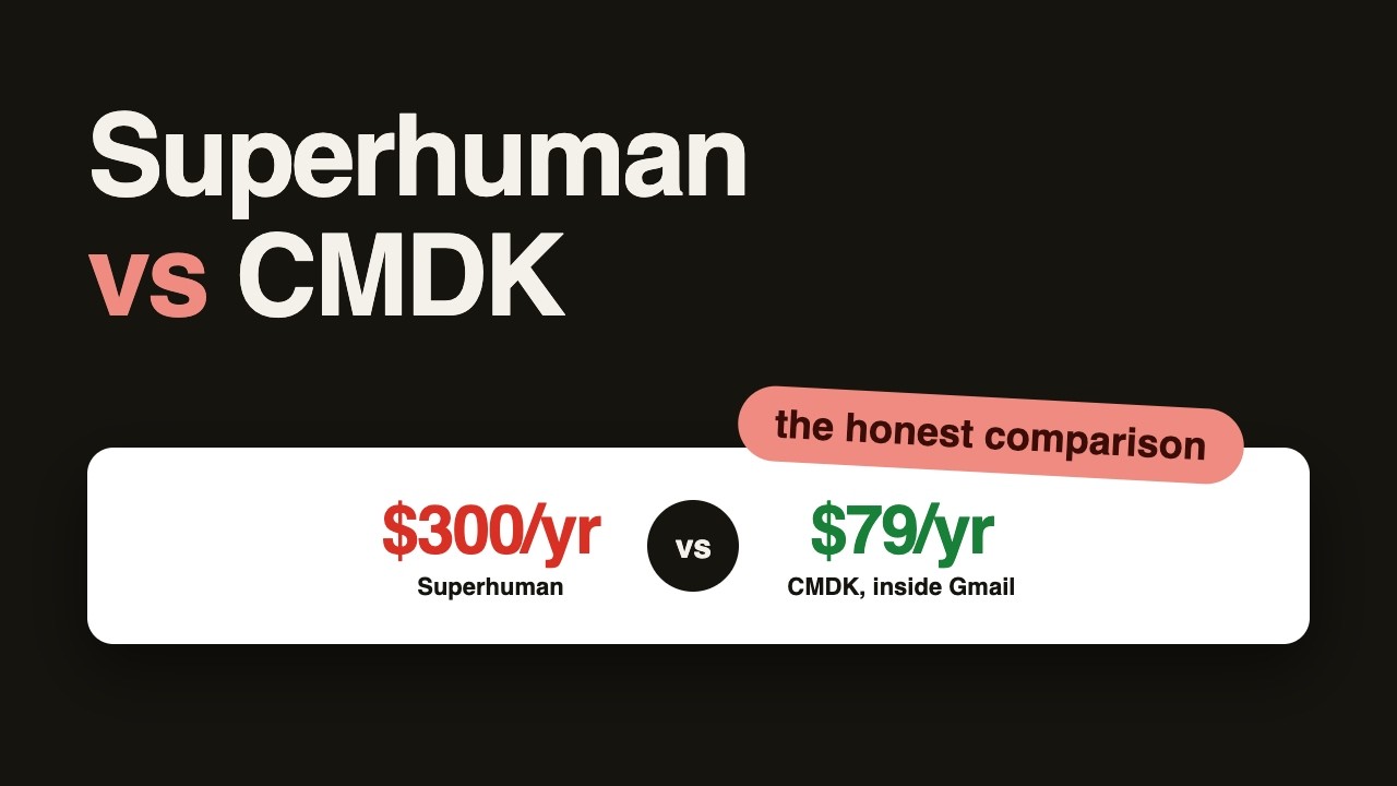 Superhuman vs CMDK: The Honest Comparison (from someone who paid for both)