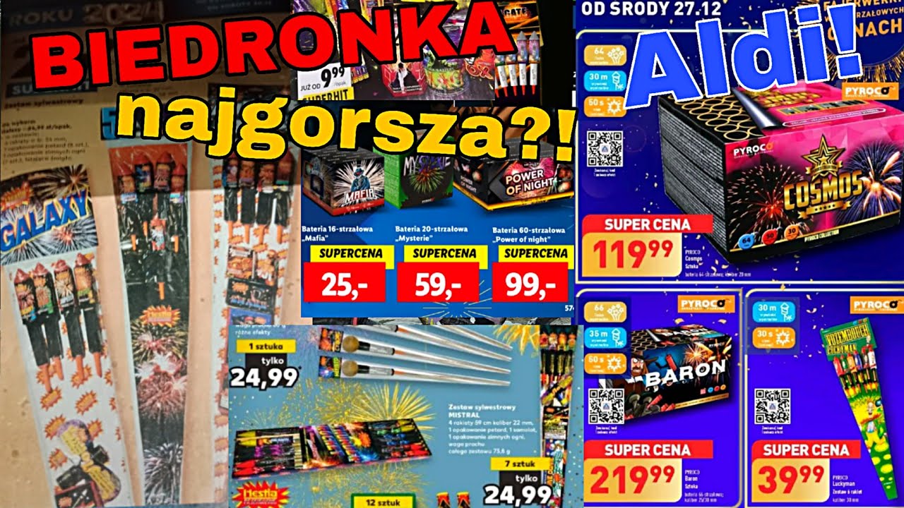 💥 FAJERWERKI/PETARDY Z MARKETÓW! 🔴 CO WARTO KUPIĆ, PRZEGLĄD GAZETEK! Biedronka, Aldi, Kaufland !