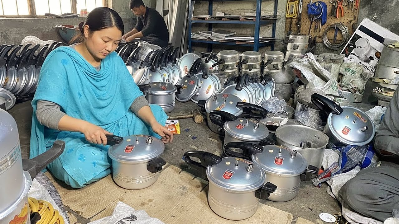 Incredible Process of Manufacturing Pressure Cooker | Mass Production Process 