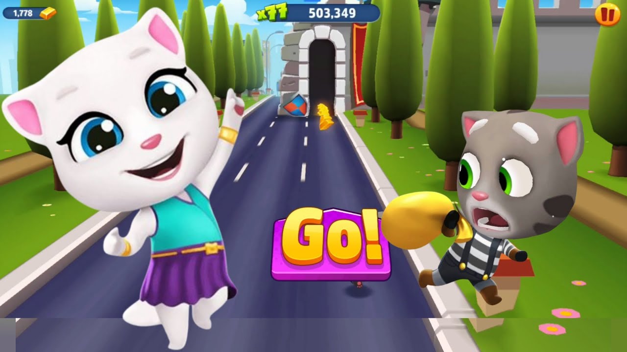 Talking Tom Gold Run New Update Strange World - Raccoon Tom vs Neon Angela - TNG iOS