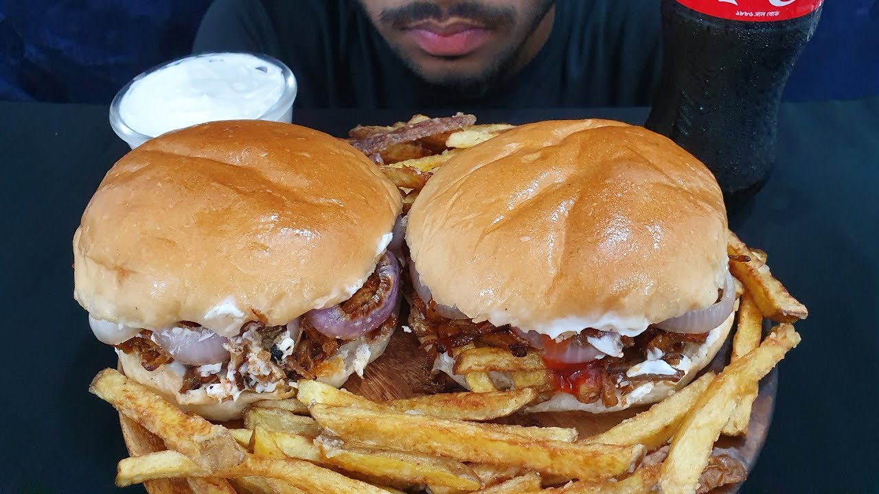 ASMR ULTRA BEEF SMASH BURGER & FRENCH FRIES,COCA-COLA MUKBANG|(No Talking)|#Mouthwatering