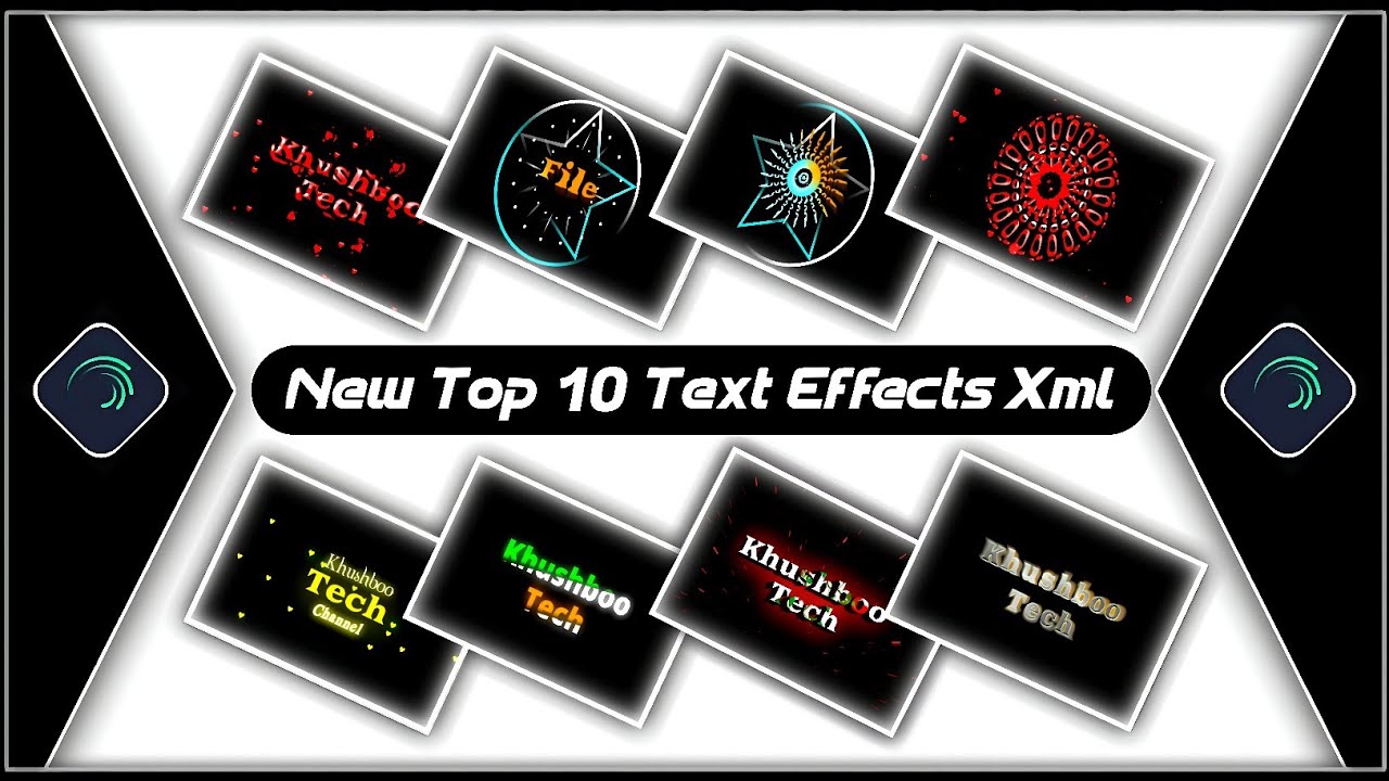 Top 10 Text Animation Presets|Trending Text Effect Alightmotion Xml|Text Effect Preset🌺Khushboo🥀Tech