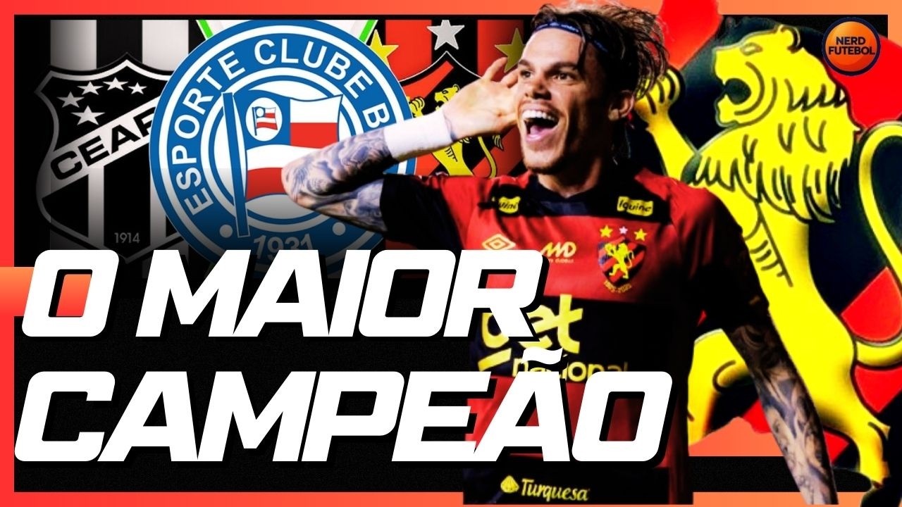 SPORT É O TIME COM MAIS TÍTULOS NO NORDESTE