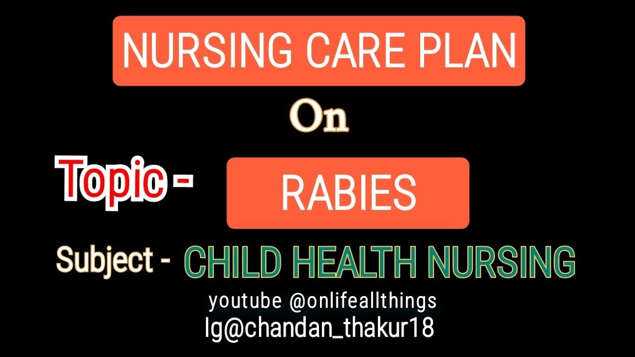 Nursing Care Plan on Rabies of child health nursing #rabies #ncp #nursing #file