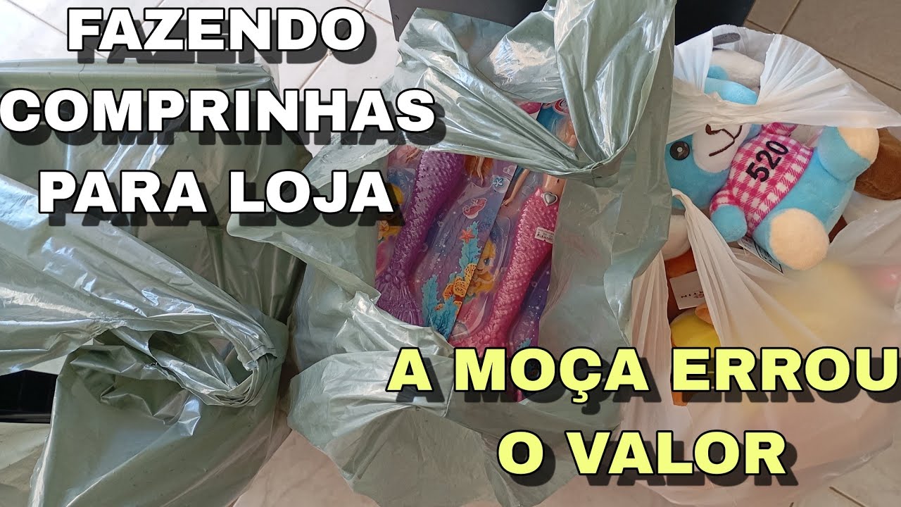 FAZENDO COMPRINHAS PARA LOJA, A MOÇA ERROU O VALOR