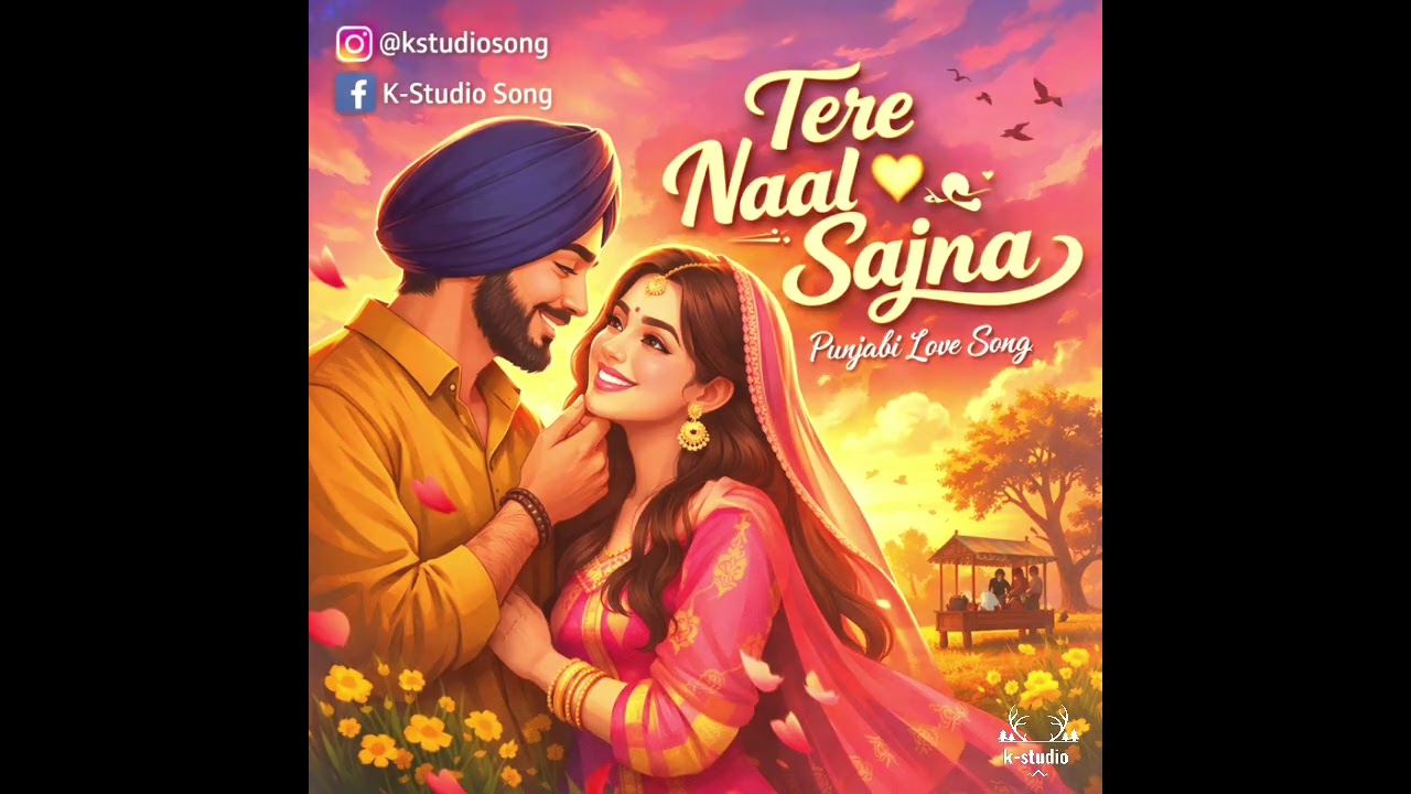 Tere Naal Sajna🌹❤️(Love Vibe) [  Love song ] Recorded by K-studio #lovesong #love #song #feel
